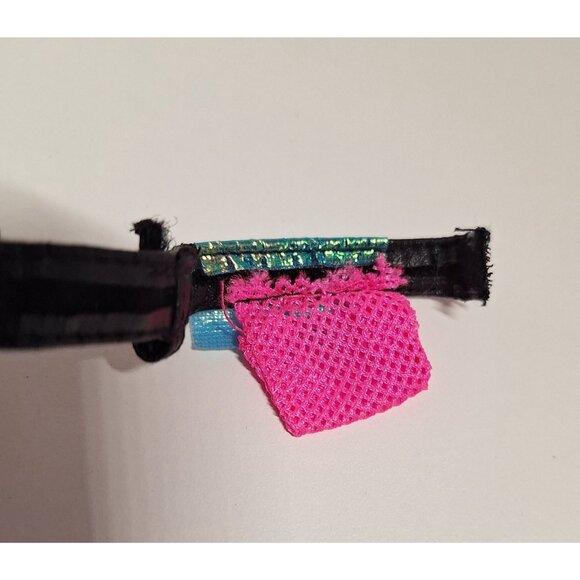 1996 Fanny Pack Pouch Ocean Friends Barbie Vintage 90s Neon Pink Blue - Picture 2 of 6